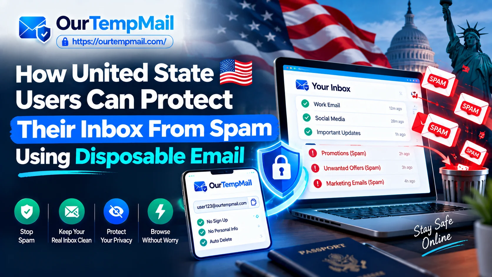 How United States Users Can Protect Their Inbox From Spam Using Disposable Email