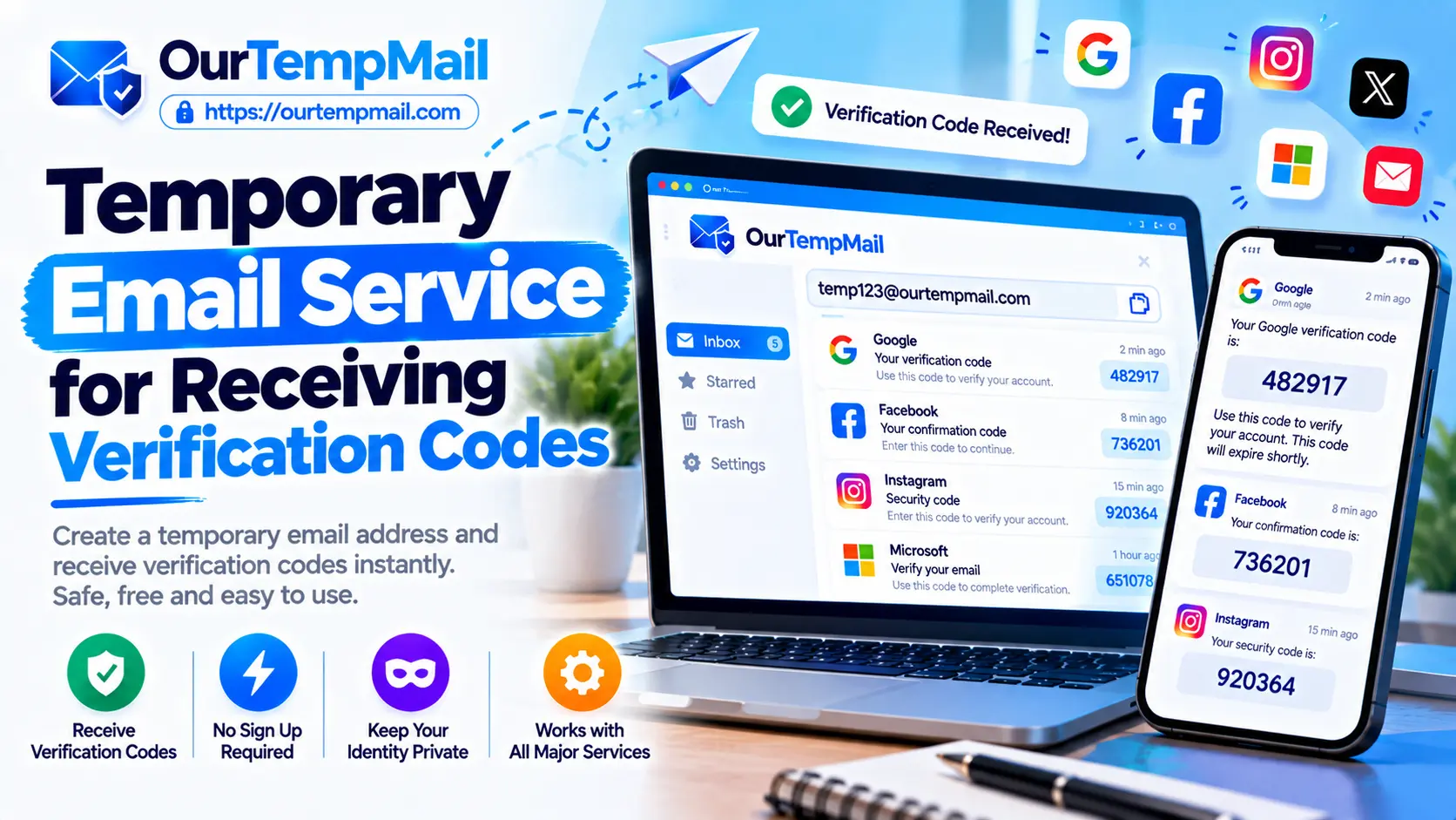 Best Temporary Email Service for Receiving Verification Codes Instantly