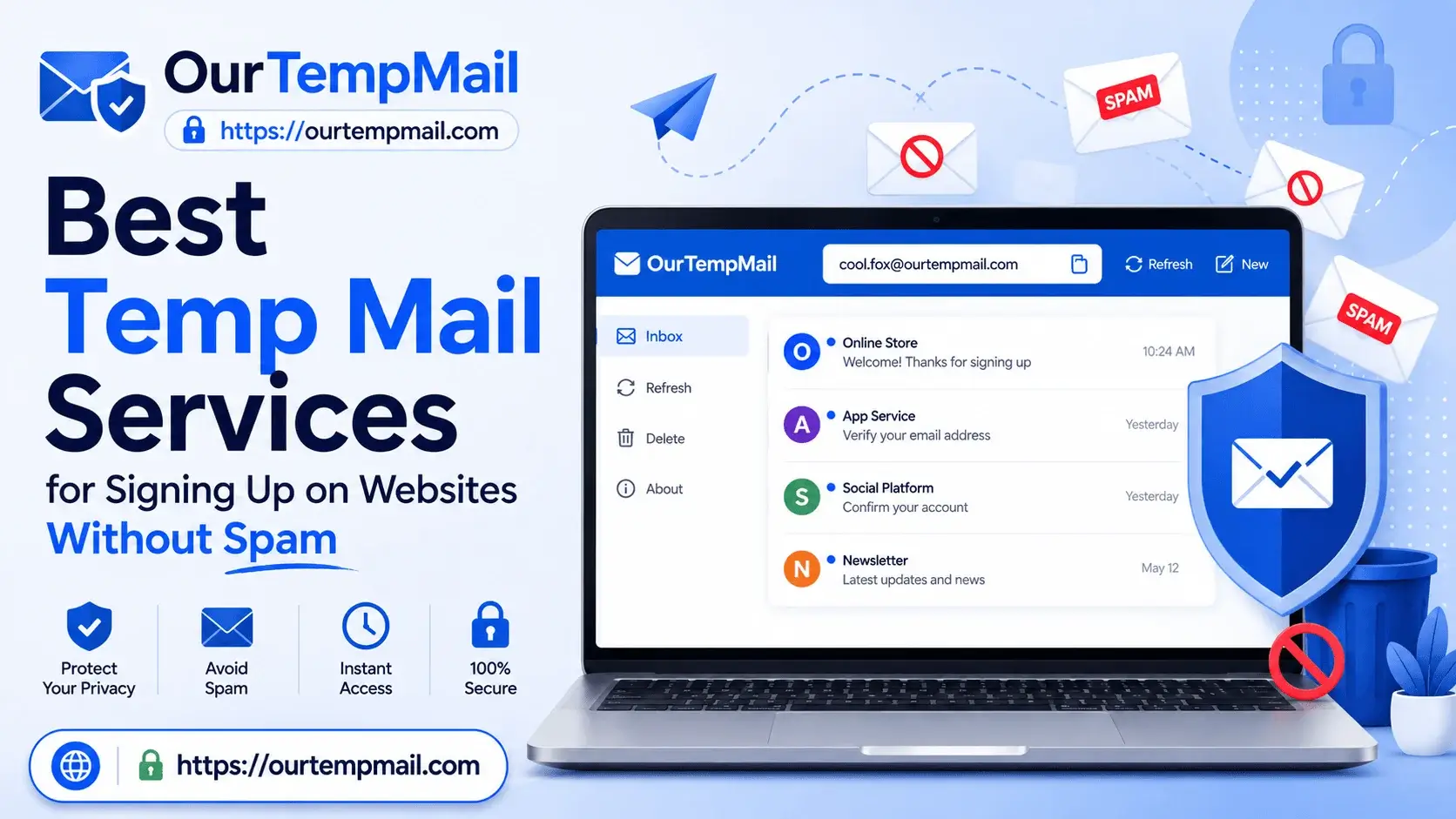 Best Temp Mail Services for Signing Up on Websites Without Spam