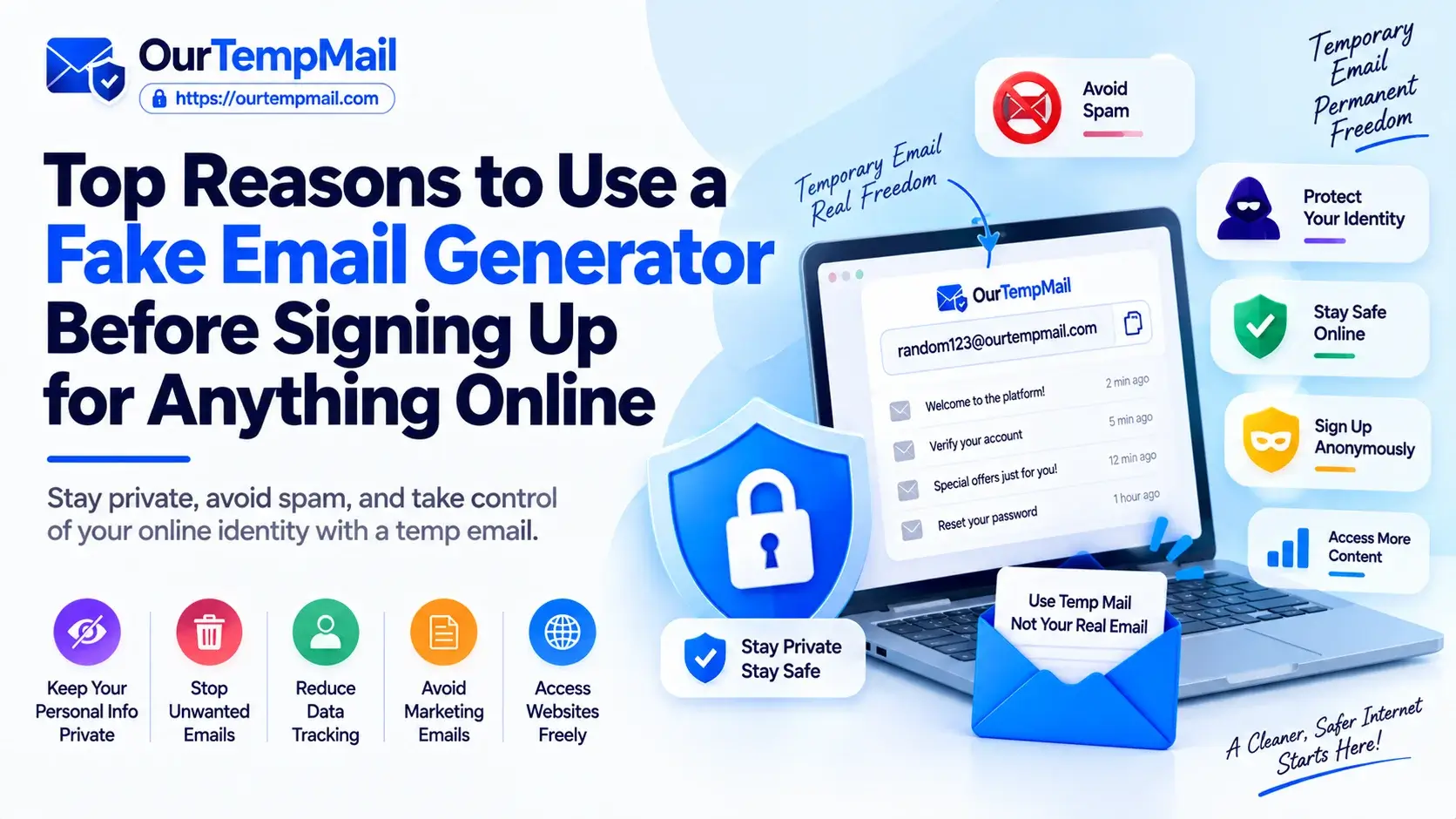 Top Reasons to Use a Fake Email Generator Before Signing Up for Anything Online